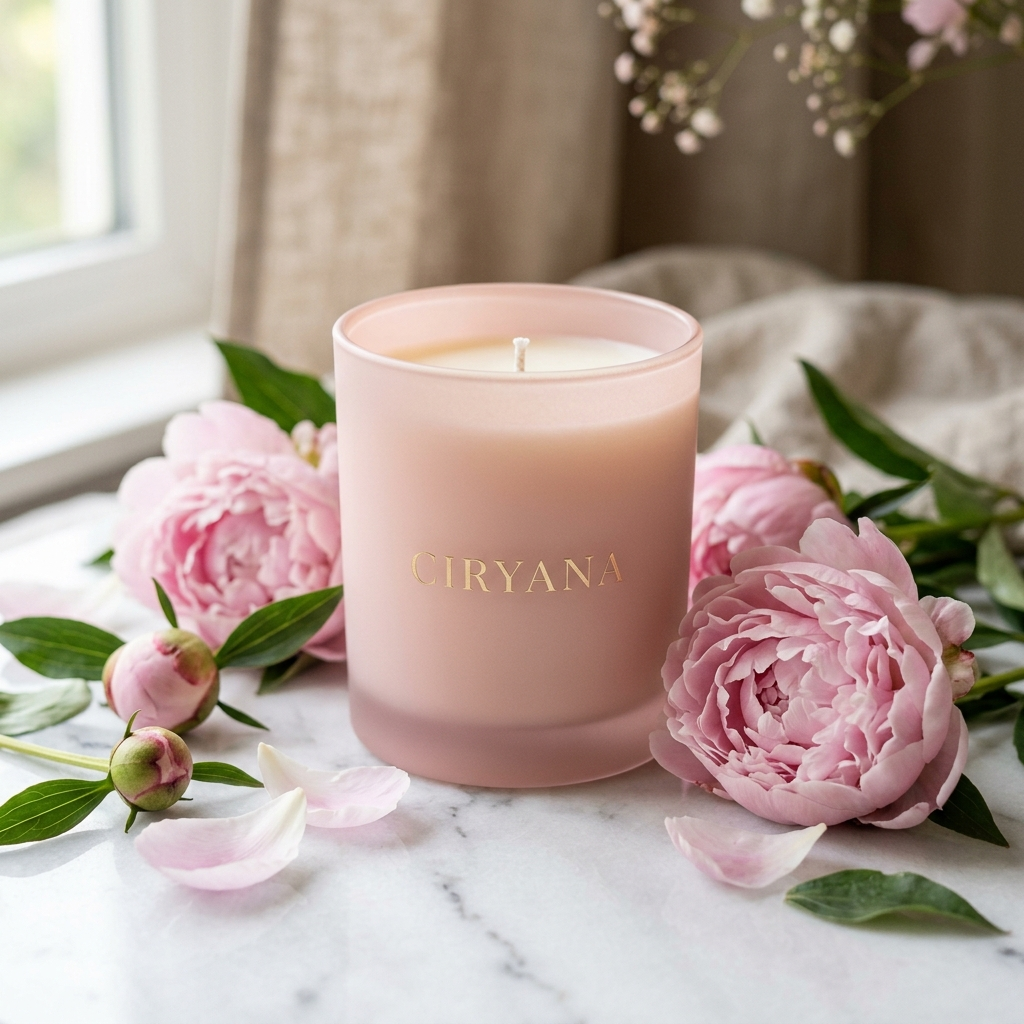 Peony Blanc — Ciryana luxury scented candle